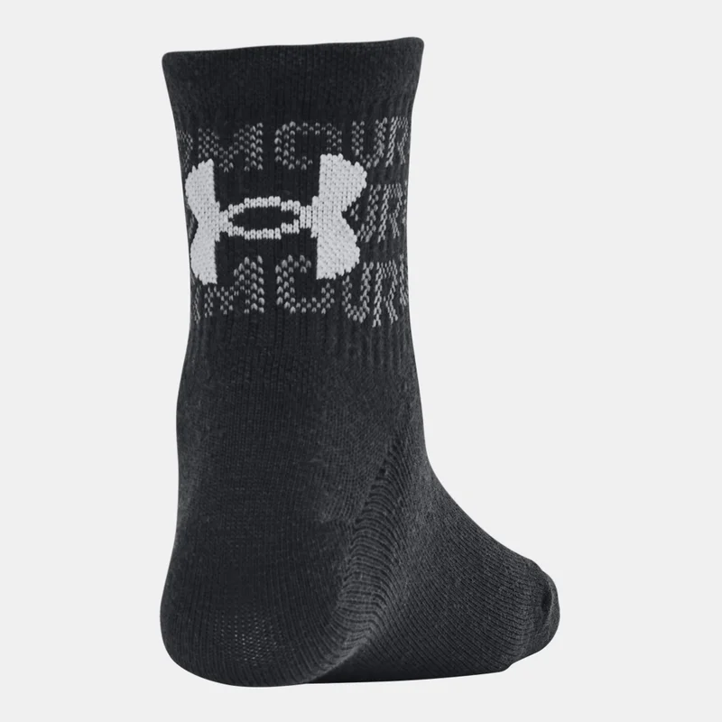 UNDER ARMOUR Kids' Essential Quarter-Crew Socks (6 Pairs)